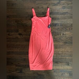 Express Square-Neck Midi Dress